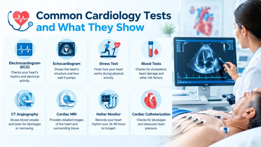 Common Cardiology Tests and What They Show
