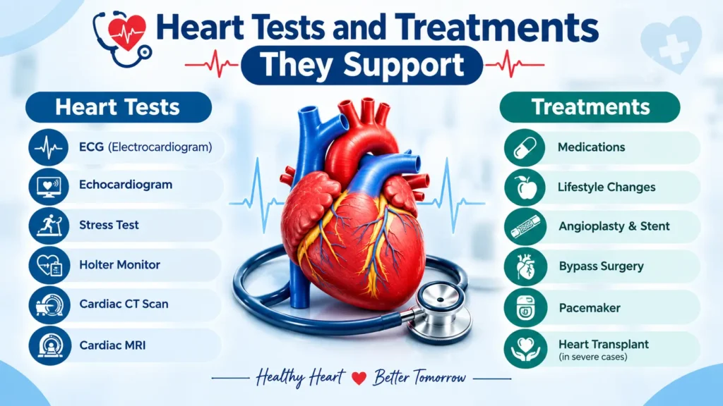 Heart Tests and Treatments They Support