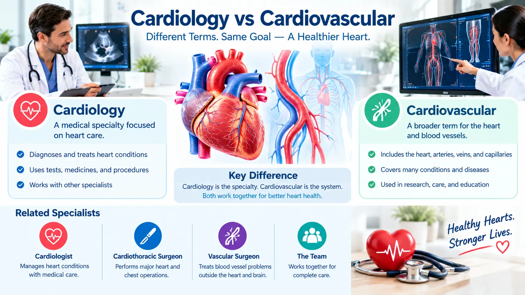 cardiology vs cardiovascular